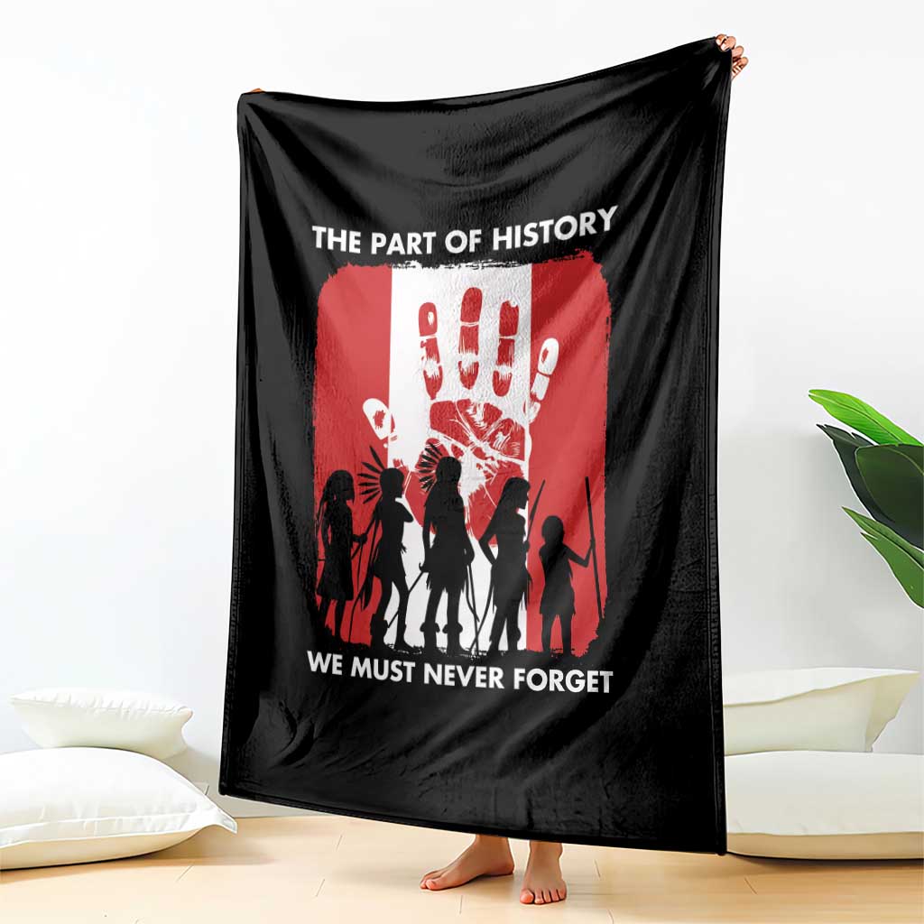 Native American Child Idian Throw Blanket The Part Of History We Must Never Forget - Wonder Print Shop