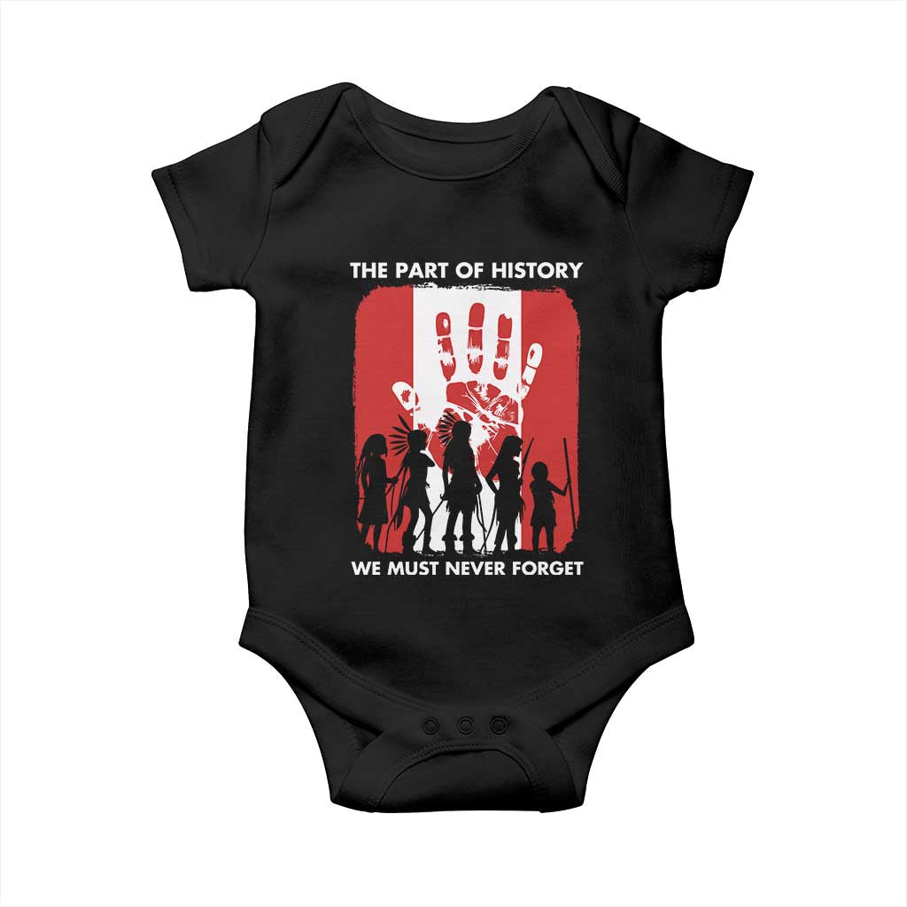 Native American Child Idian Baby Onesie The Part Of History We Must Never Forget - Wonder Print Shop