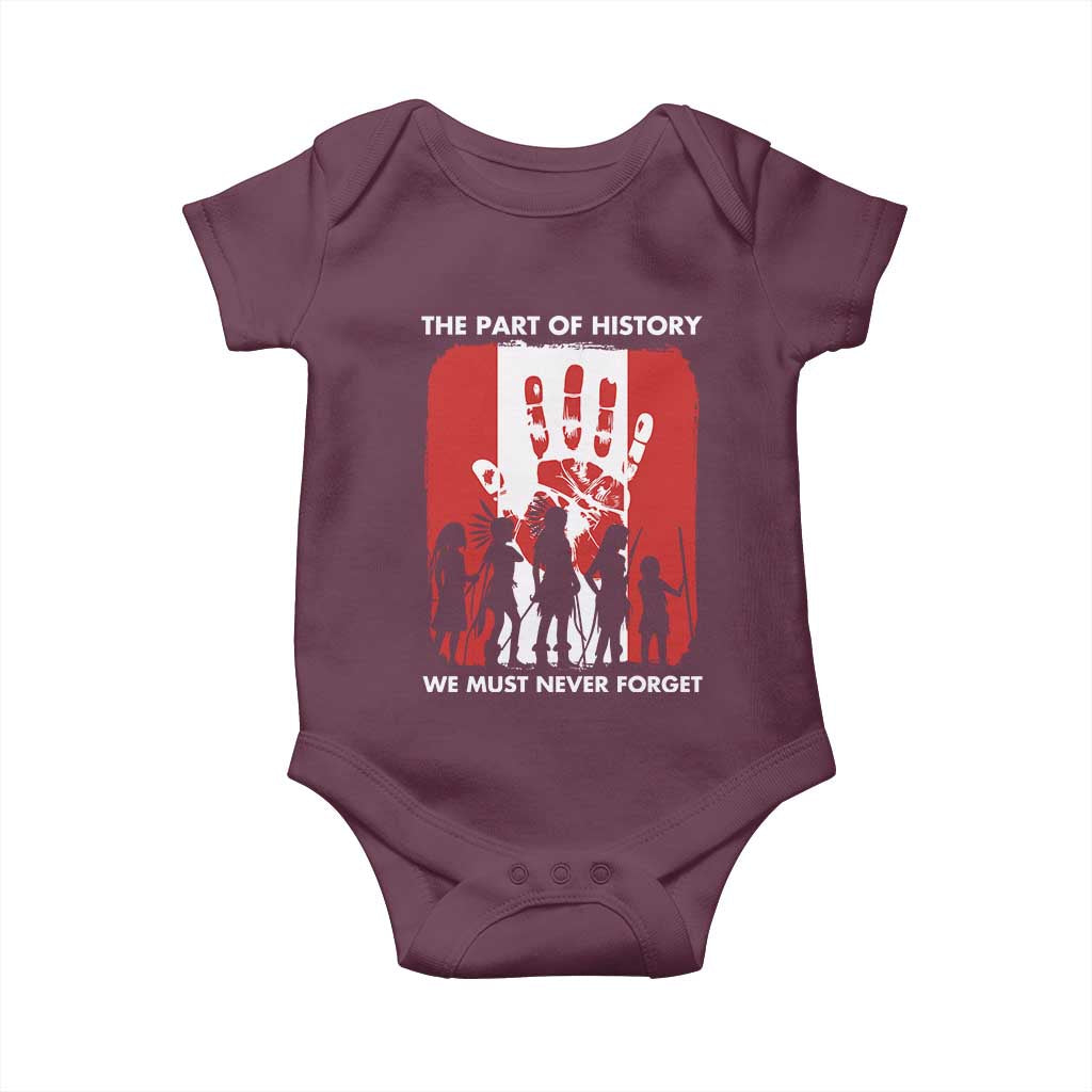Native American Child Idian Baby Onesie The Part Of History We Must Never Forget - Wonder Print Shop