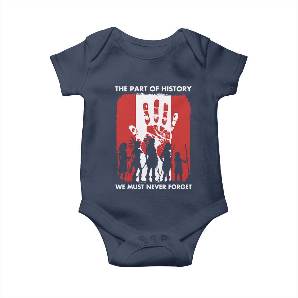 Native American Child Idian Baby Onesie The Part Of History We Must Never Forget - Wonder Print Shop
