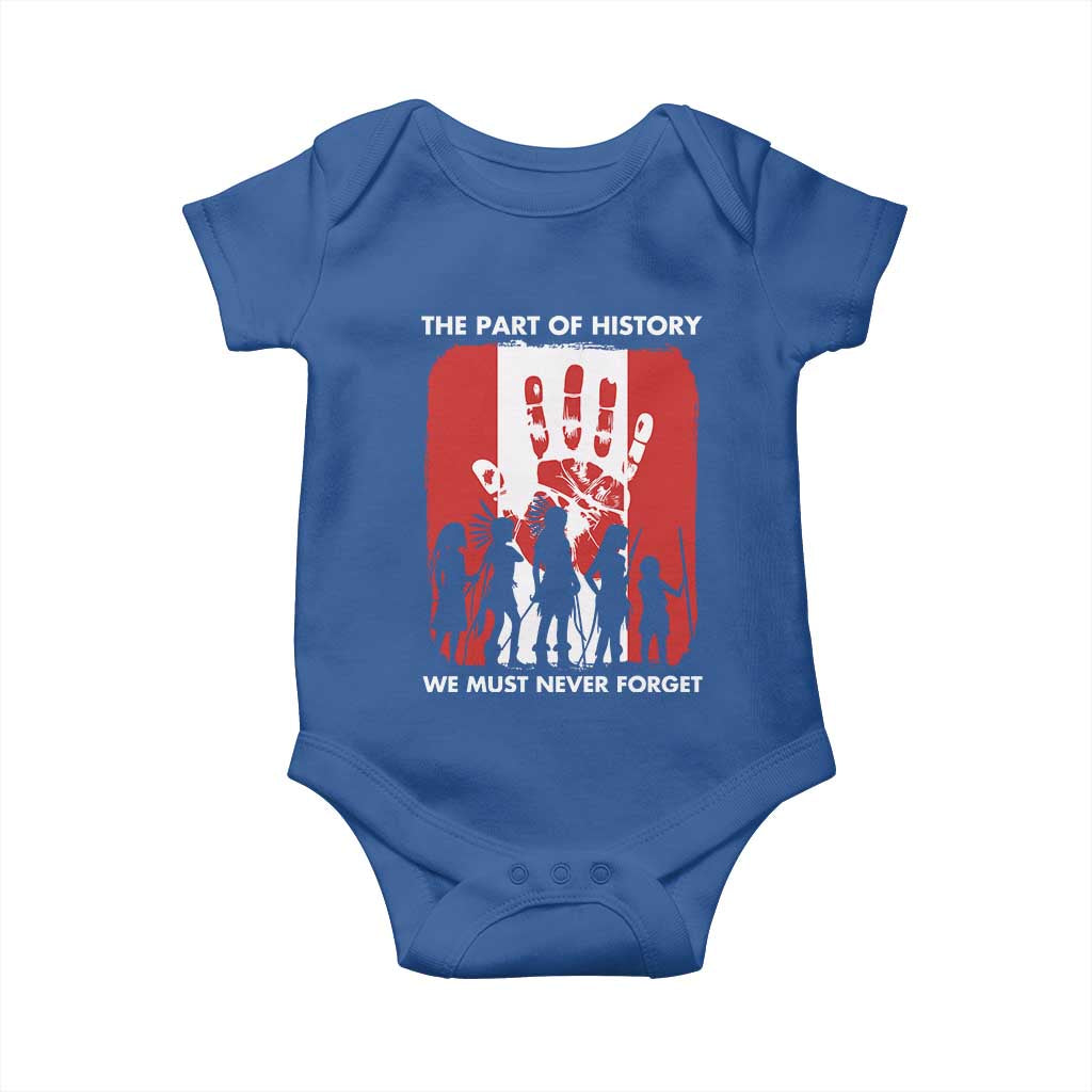 Native American Child Idian Baby Onesie The Part Of History We Must Never Forget - Wonder Print Shop