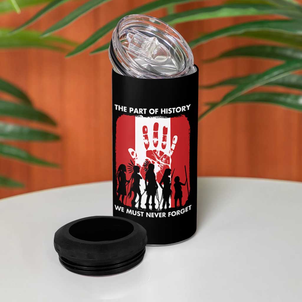 Native American Child Idian 4 in 1 Can Cooler Tumbler The Part Of History We Must Never Forget