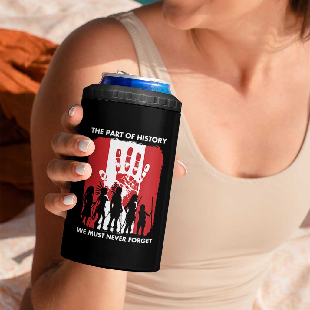 Native American Child Idian 4 in 1 Can Cooler Tumbler The Part Of History We Must Never Forget