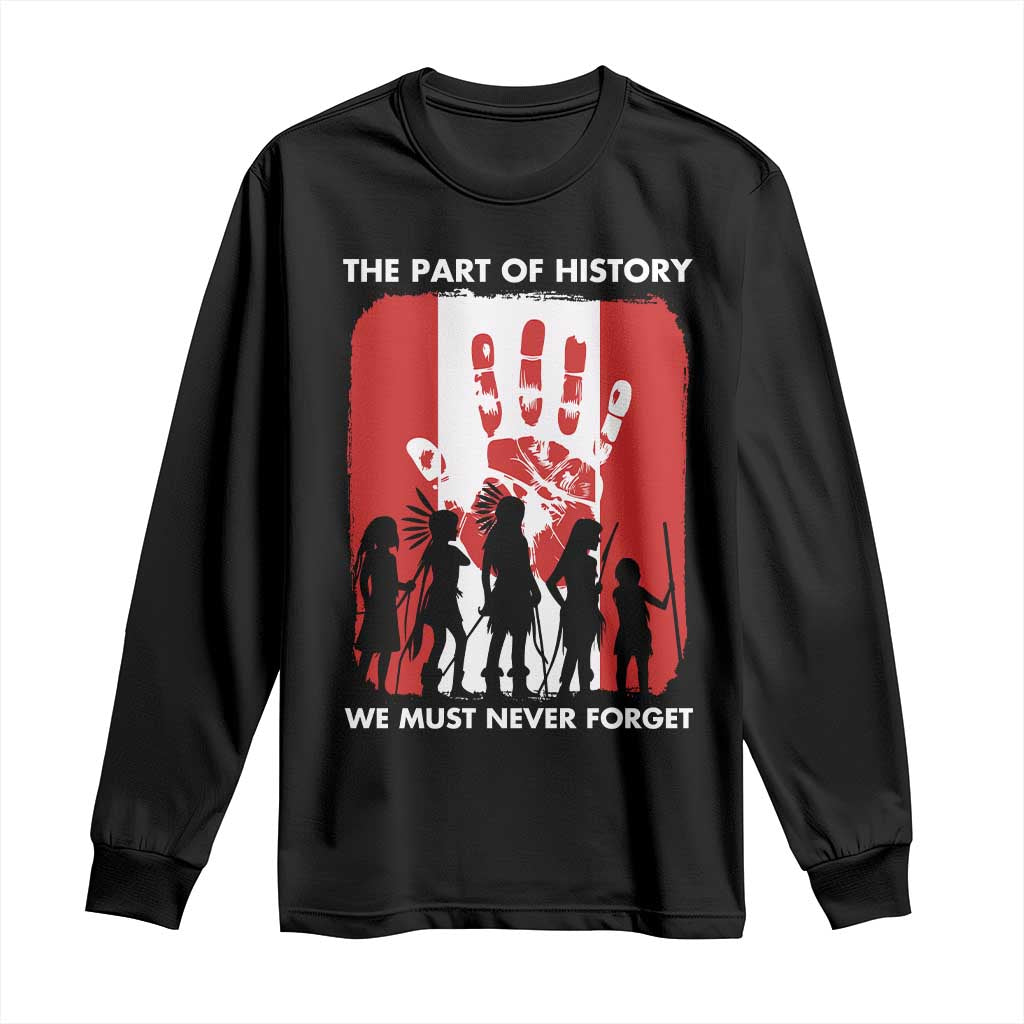 Native American Child Idian Long Sleeve Shirt The Part Of History We Must Never Forget - Wonder Print Shop