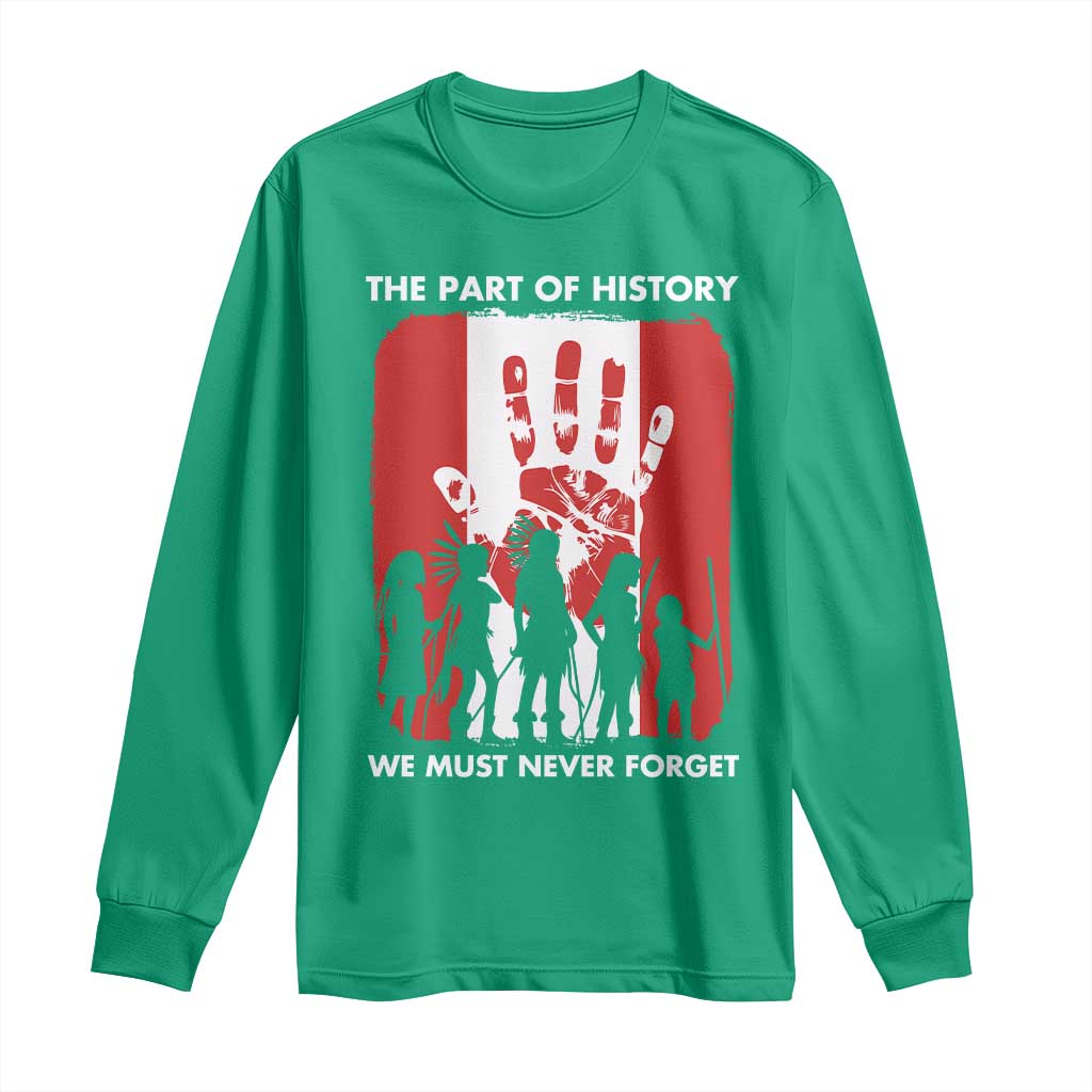 Native American Child Idian Long Sleeve Shirt The Part Of History We Must Never Forget - Wonder Print Shop