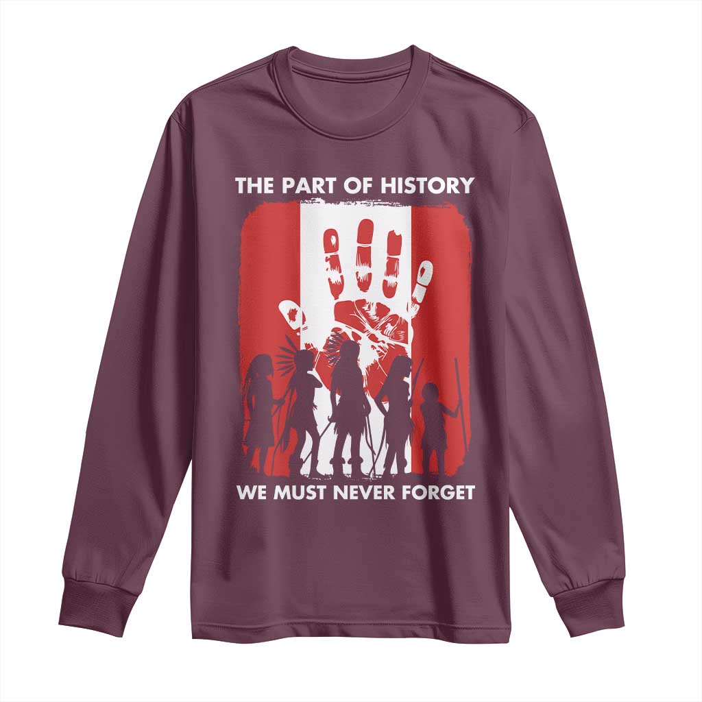 Native American Child Idian Long Sleeve Shirt The Part Of History We Must Never Forget - Wonder Print Shop