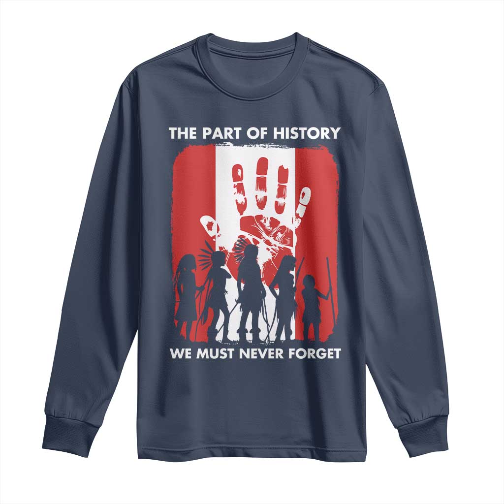 Native American Child Idian Long Sleeve Shirt The Part Of History We Must Never Forget - Wonder Print Shop