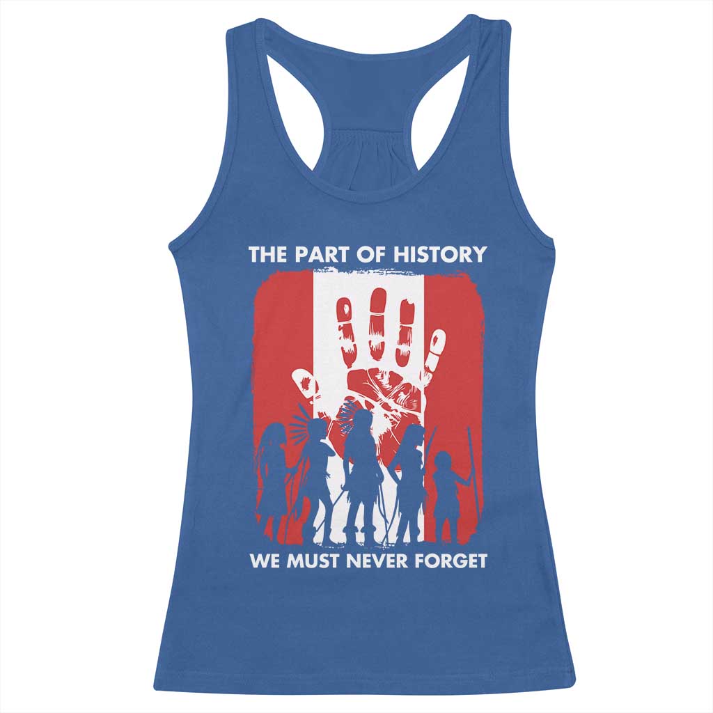 Native American Child Idian Racerback Tank Top The Part Of History We Must Never Forget - Wonder Print Shop