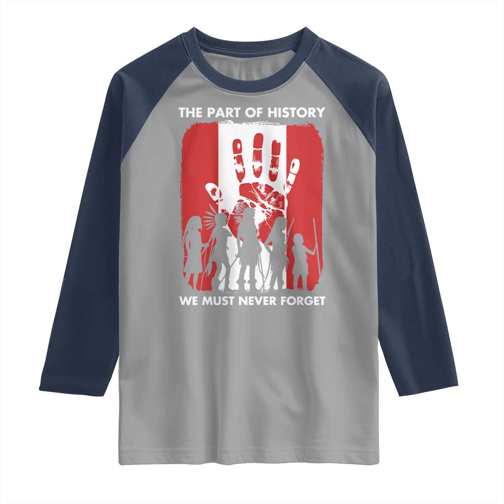 Native American Child Idian Raglan Shirt The Part Of History We Must Never Forget - Wonder Print Shop