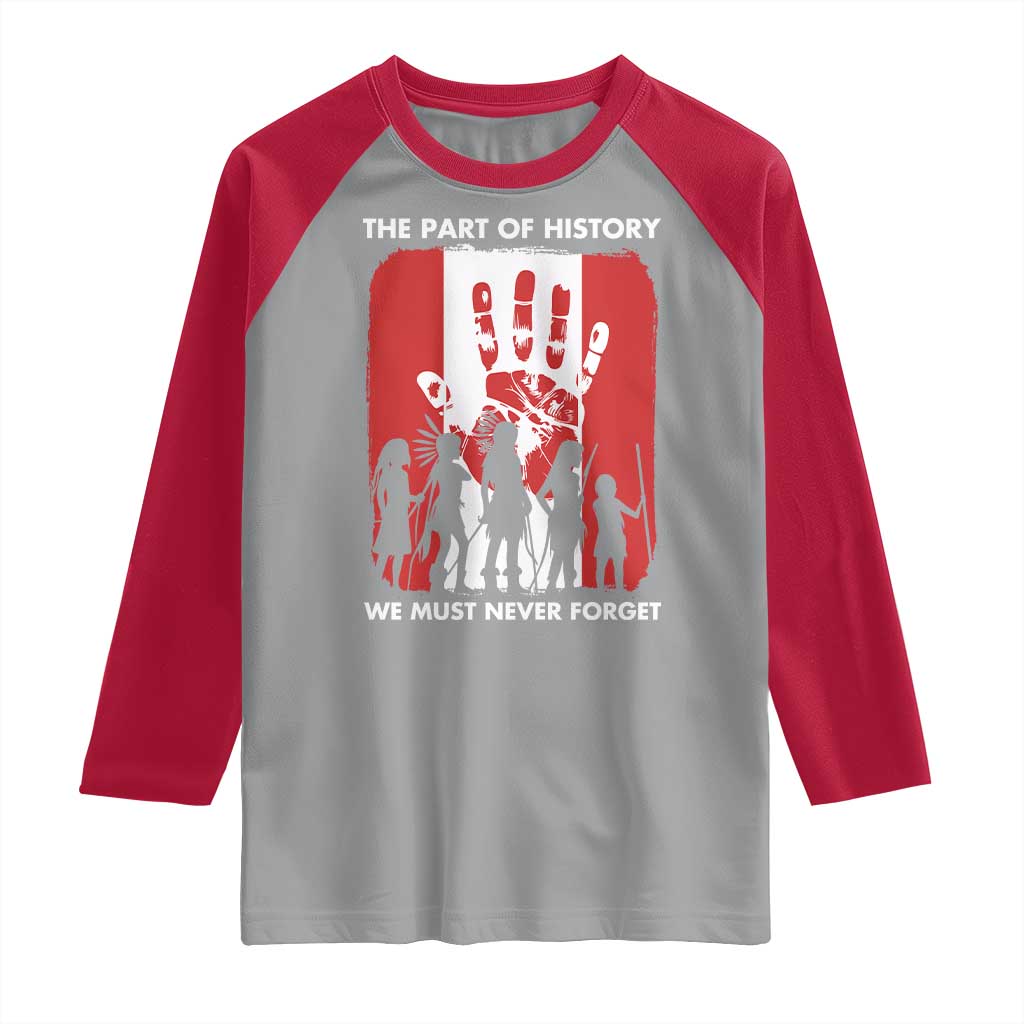 Native American Child Idian Raglan Shirt The Part Of History We Must Never Forget - Wonder Print Shop