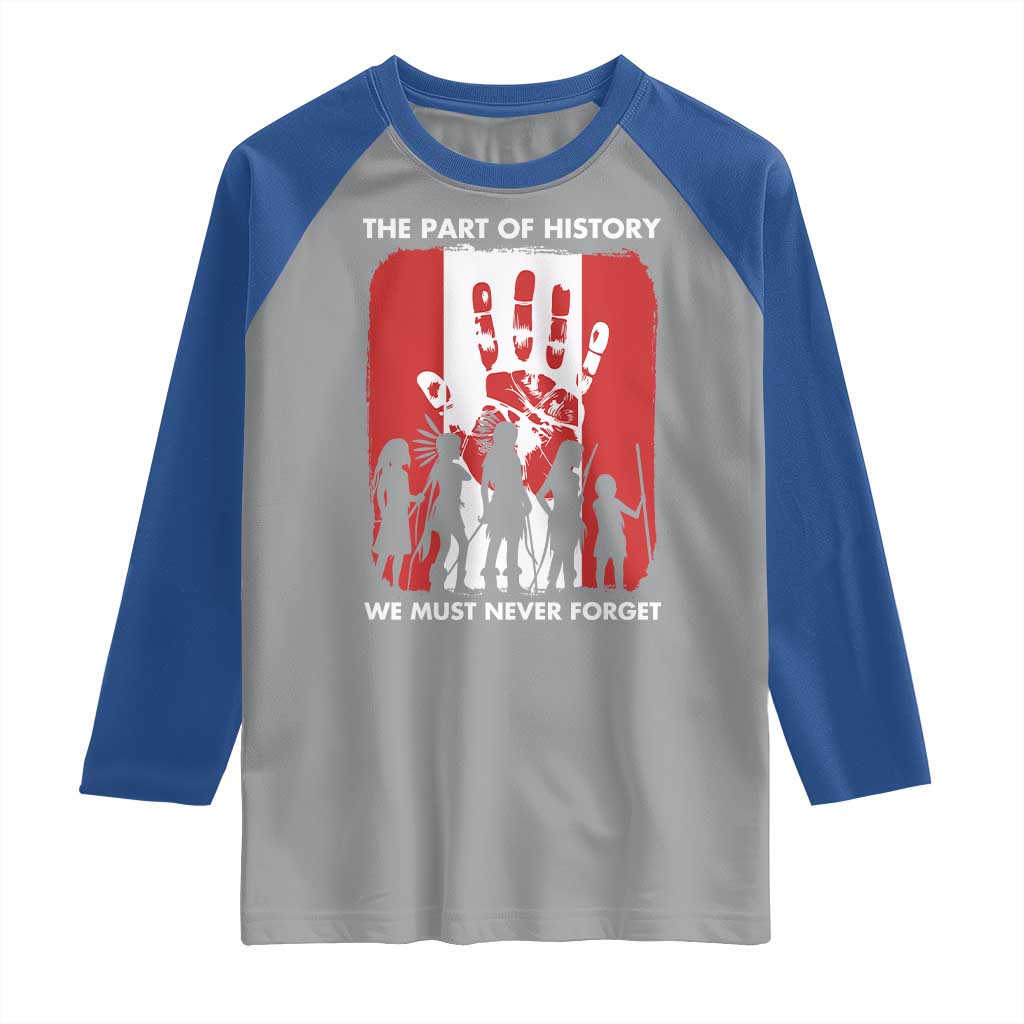 Native American Child Idian Raglan Shirt The Part Of History We Must Never Forget - Wonder Print Shop