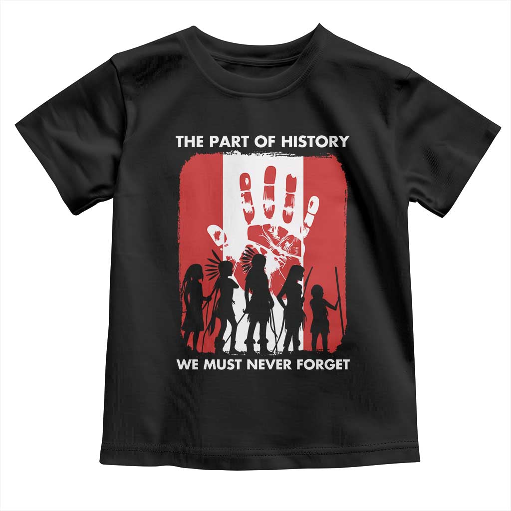 Native American Child Idian Toddler T Shirt The Part Of History We Must Never Forget - Wonder Print Shop