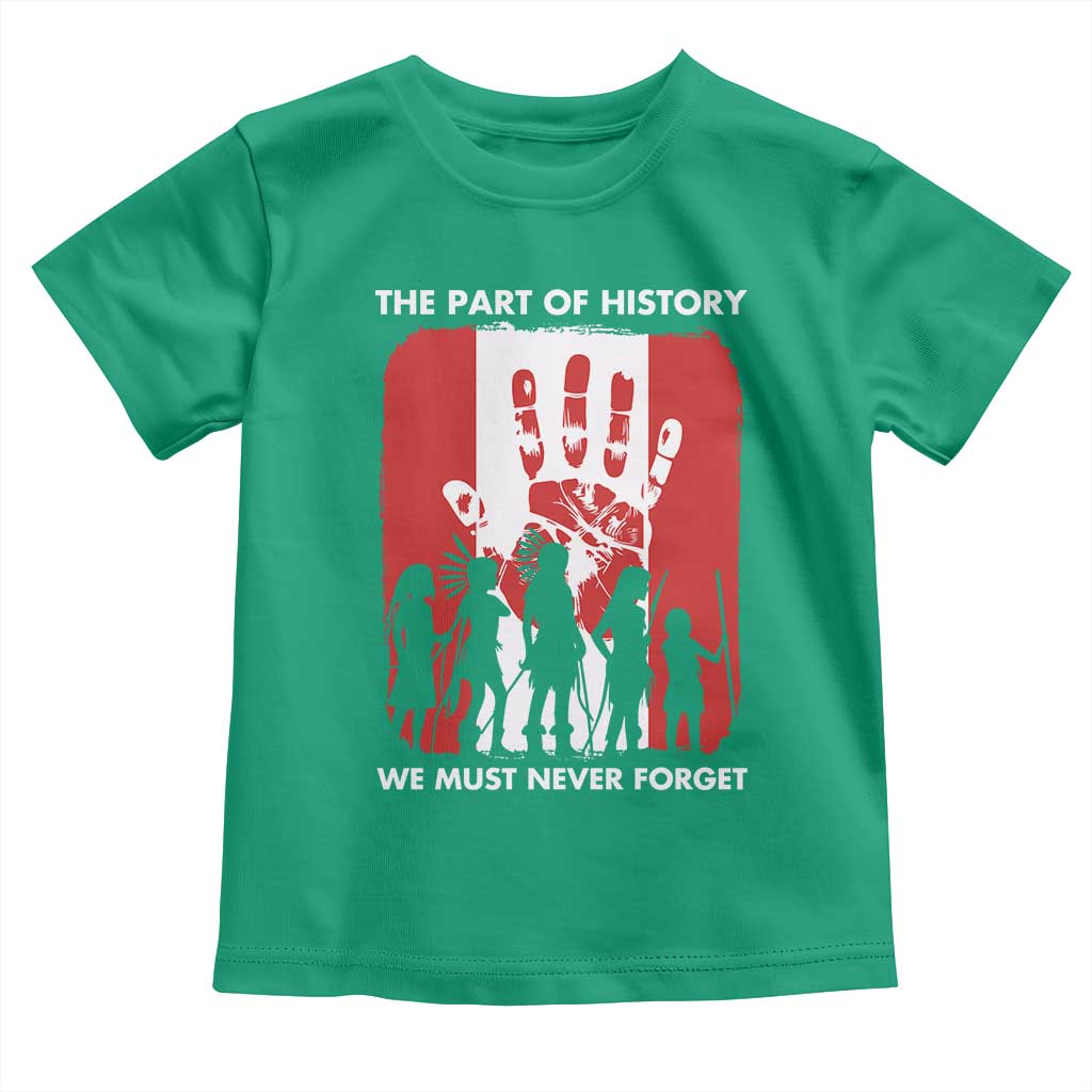 Native American Child Idian Toddler T Shirt The Part Of History We Must Never Forget - Wonder Print Shop