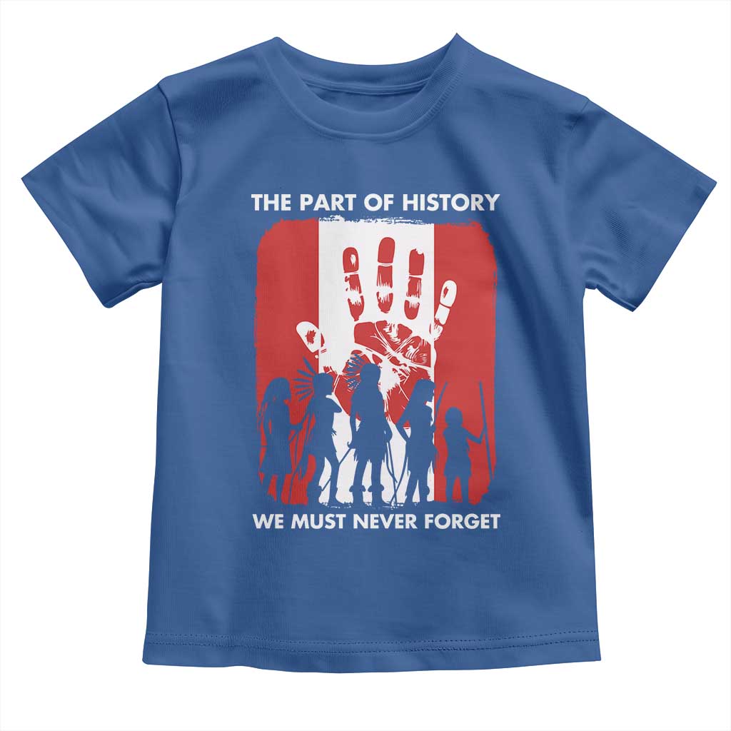 Native American Child Idian Toddler T Shirt The Part Of History We Must Never Forget - Wonder Print Shop