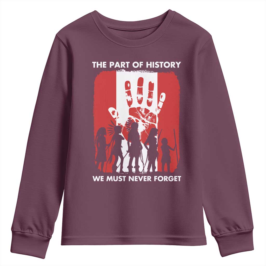 Native American Child Idian Youth Sweatshirt The Part Of History We Must Never Forget - Wonder Print Shop