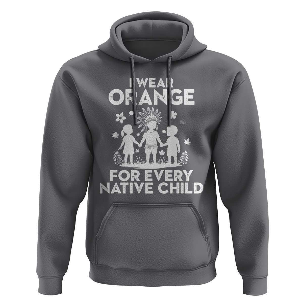Native American Child Idian Hoodie I Wear Orange For Every Native Child Indian Pride - Wonder Print Shop