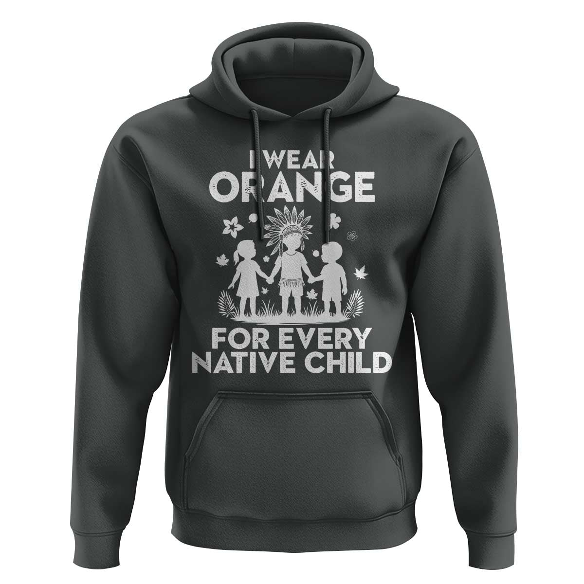 Native American Child Idian Hoodie I Wear Orange For Every Native Child Indian Pride - Wonder Print Shop