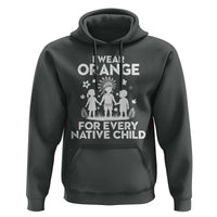 Native American Child Idian Hoodie I Wear Orange For Every Native Child Indian Pride - Wonder Print Shop