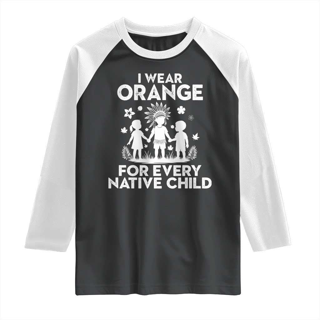 Native American Child Idian Raglan Shirt I Wear Orange For Every Native Child Indian Pride - Wonder Print Shop