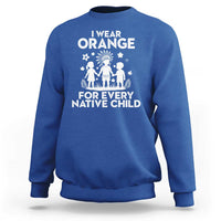 Native American Child Idian Sweatshirt I Wear Orange For Every Native Child Indian Pride - Wonder Print Shop