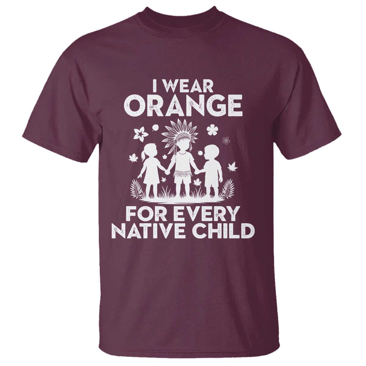 Native American Child Idian T Shirt I Wear Orange For Every Native Child Indian Pride - Wonder Print Shop