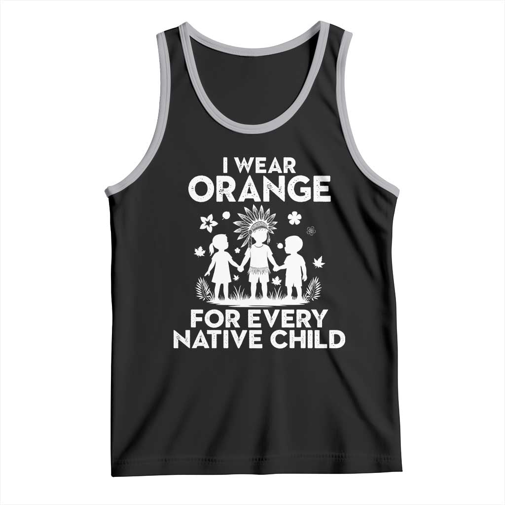 Native American Child Idian Tank Top I Wear Orange For Every Native Child Indian Pride - Wonder Print Shop