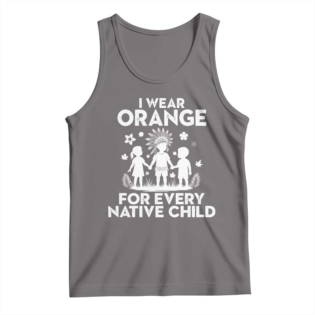 Native American Child Idian Tank Top I Wear Orange For Every Native Child Indian Pride - Wonder Print Shop