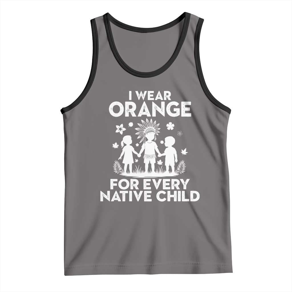 Native American Child Idian Tank Top I Wear Orange For Every Native Child Indian Pride - Wonder Print Shop