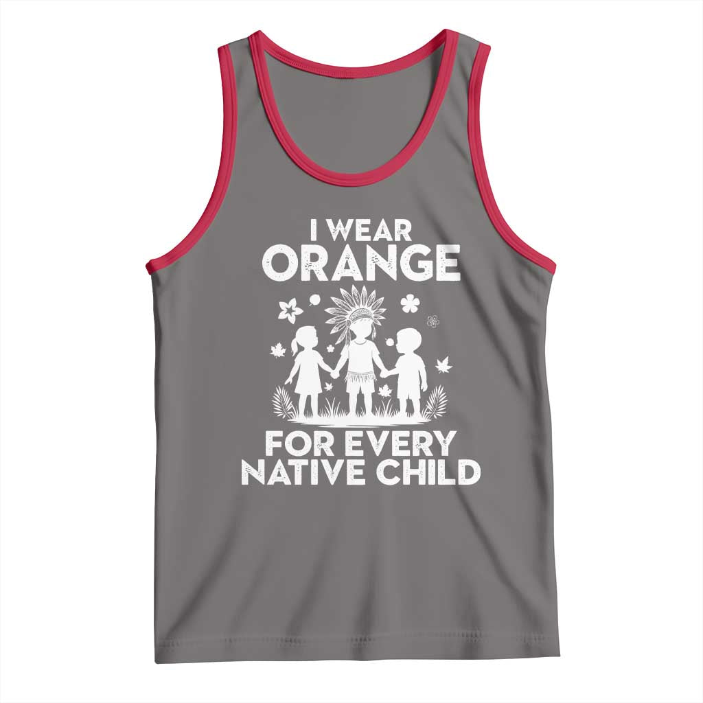 Native American Child Idian Tank Top I Wear Orange For Every Native Child Indian Pride - Wonder Print Shop