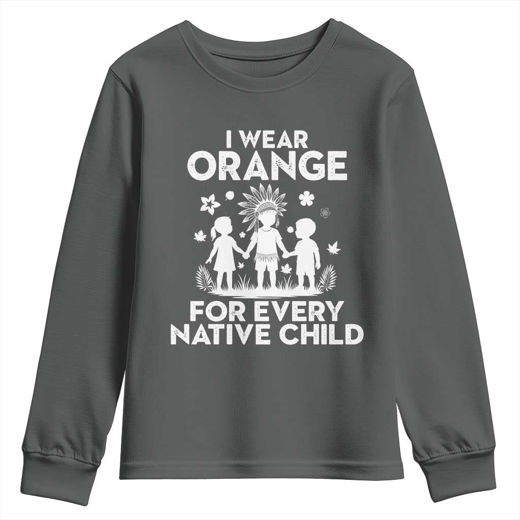 Native American Child Idian Youth Sweatshirt I Wear Orange For Every Native Child Indian Pride - Wonder Print Shop