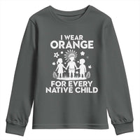 Native American Child Idian Youth Sweatshirt I Wear Orange For Every Native Child Indian Pride - Wonder Print Shop