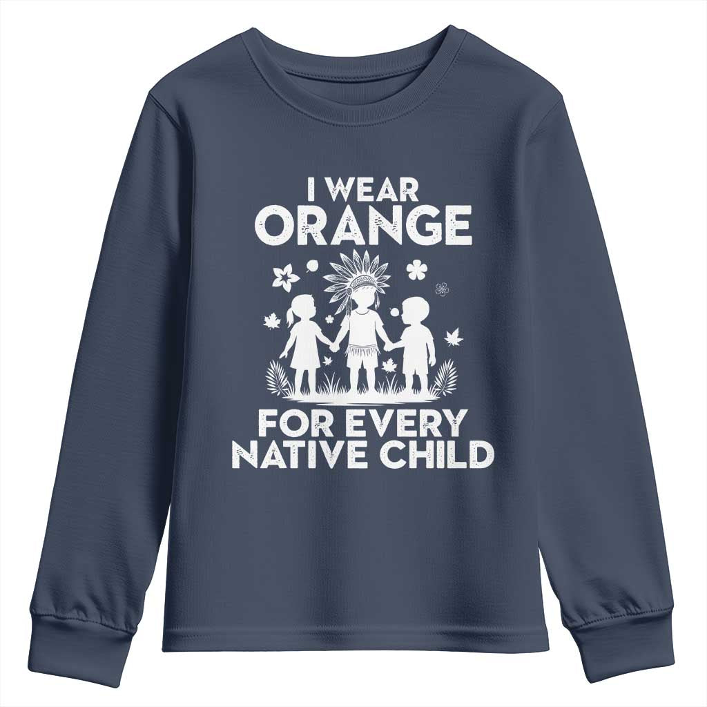 Native American Child Idian Youth Sweatshirt I Wear Orange For Every Native Child Indian Pride - Wonder Print Shop