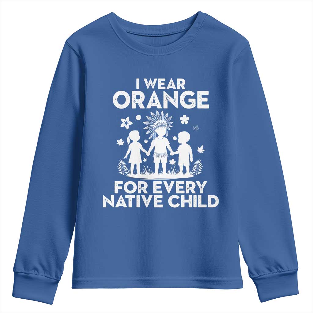 Native American Child Idian Youth Sweatshirt I Wear Orange For Every Native Child Indian Pride - Wonder Print Shop