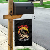 Vampurr Bites Again Garden Flag Funny Vampire Cat Halloween Horror