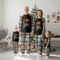 Vampurr Bites Again Plaid Pajama Set Funny Vampire Cat Halloween Horror