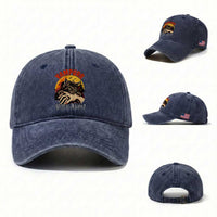 Vampurr Bites Again Washed Cotton Baseball Cap Funny Vampire Cat Halloween Horror