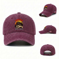 Vampurr Bites Again Washed Cotton Baseball Cap Funny Vampire Cat Halloween Horror