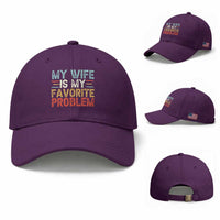 My Wife is My Favorite Problem Baseball Cap Funny Sarcastic Wife Meme