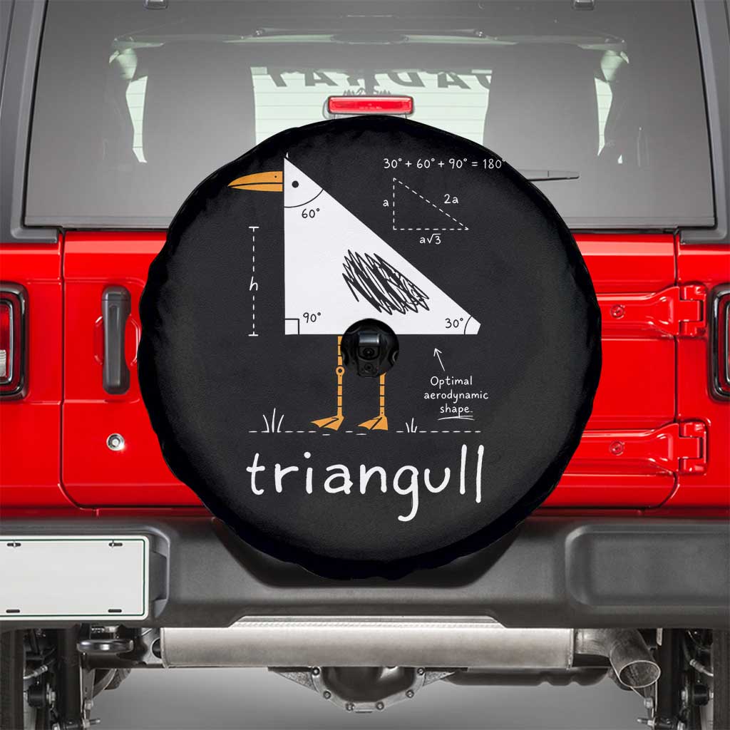 Triangull Triangle Seagull Bird Pun Spare Tire Cover Funny Math Teacher Joke Humor