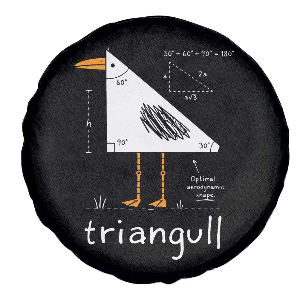 Triangull Triangle Seagull Bird Pun Spare Tire Cover Funny Math Teacher Joke Humor