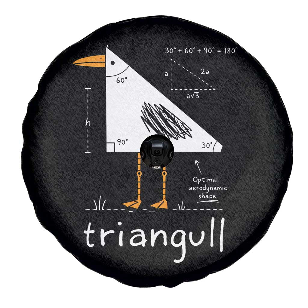 Triangull Triangle Seagull Bird Pun Spare Tire Cover Funny Math Teacher Joke Humor
