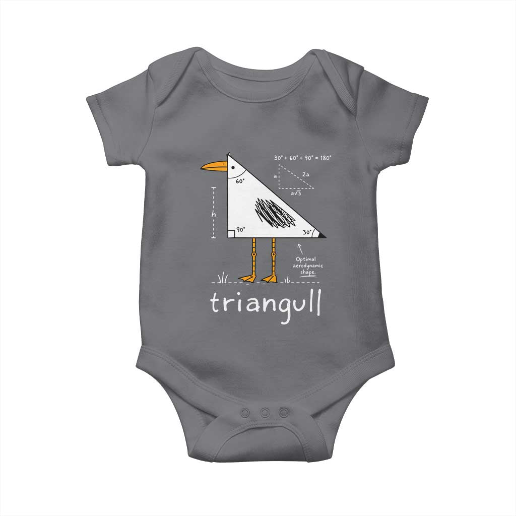 Triangull Triangle Seagull Bird Pun Baby Onesie Funny Math Teacher Joke Humor