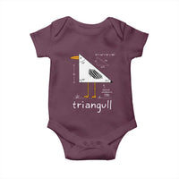 Triangull Triangle Seagull Bird Pun Baby Onesie Funny Math Teacher Joke Humor