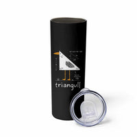 Triangull Triangle Seagull Bird Pun Skinny Tumbler Funny Math Teacher Joke Humor