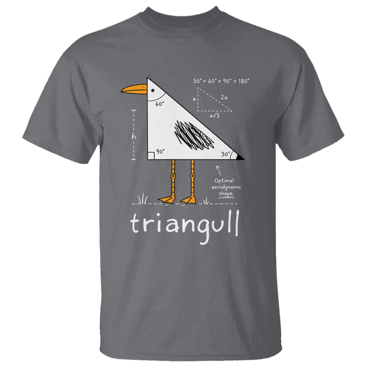 Triangull Triangle Seagull Bird Pun T Shirt Funny Math Teacher Joke Humor