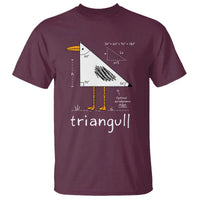 Triangull Triangle Seagull Bird Pun T Shirt Funny Math Teacher Joke Humor