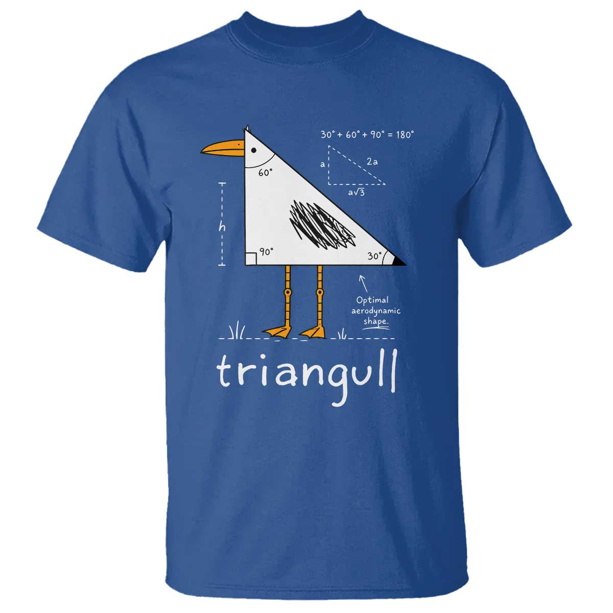 Triangull Triangle Seagull Bird Pun T Shirt Funny Math Teacher Joke Humor