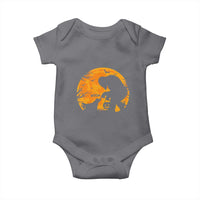Bigfoot Boop Dog Hallowwen Baby Onesie Funny Sasquatch Meme Dog Lovers Full Moon