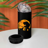 Bigfoot Boop Dog Hallowwen 4 in 1 Can Cooler Tumbler Funny Sasquatch Meme Dog Lovers Full Moon