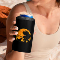 Bigfoot Boop Dog Hallowwen 4 in 1 Can Cooler Tumbler Funny Sasquatch Meme Dog Lovers Full Moon